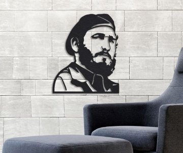 Fidel Castro Metal Poster